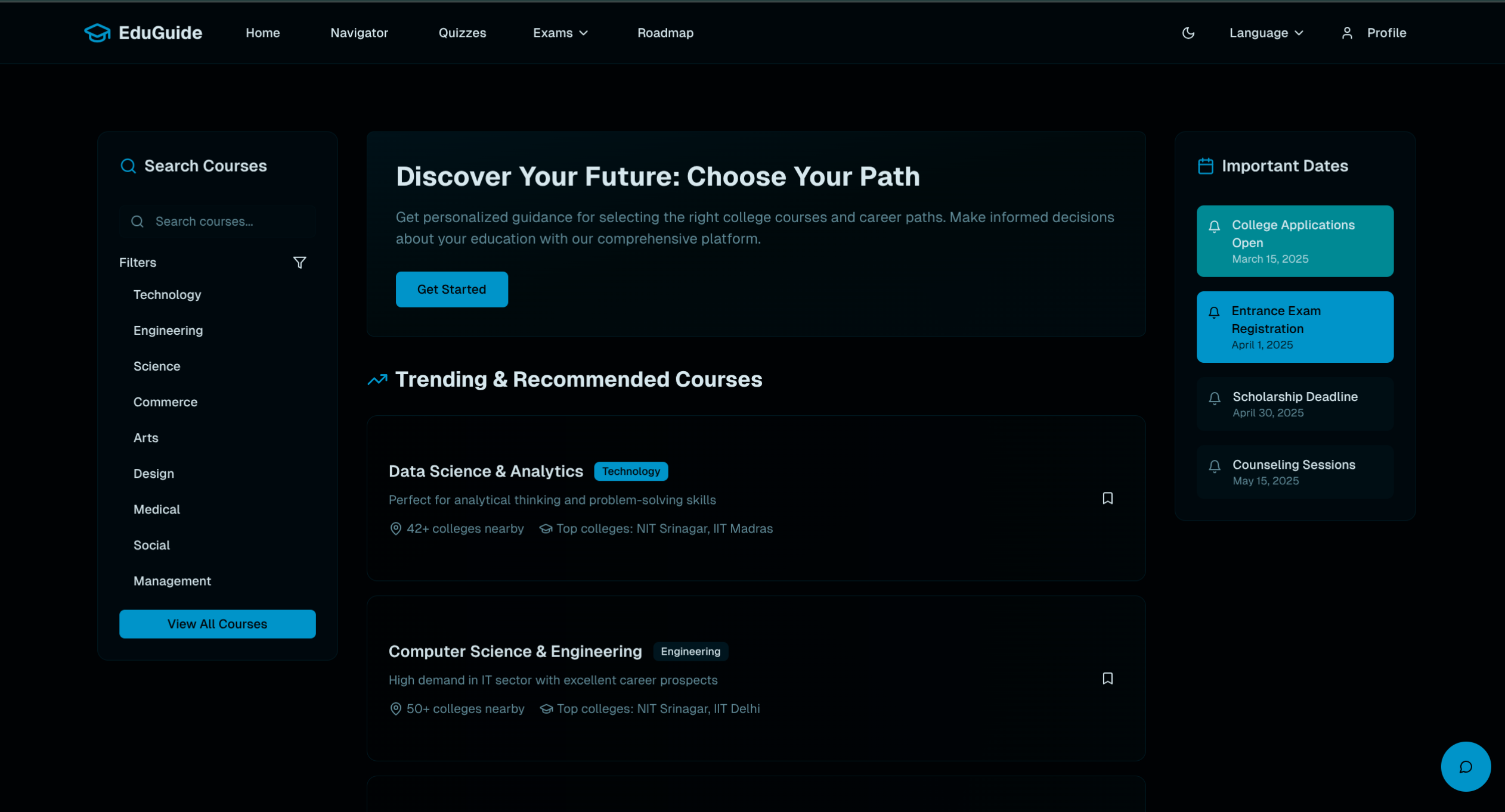 EduGuide: One-Stop Career & Education Advisor